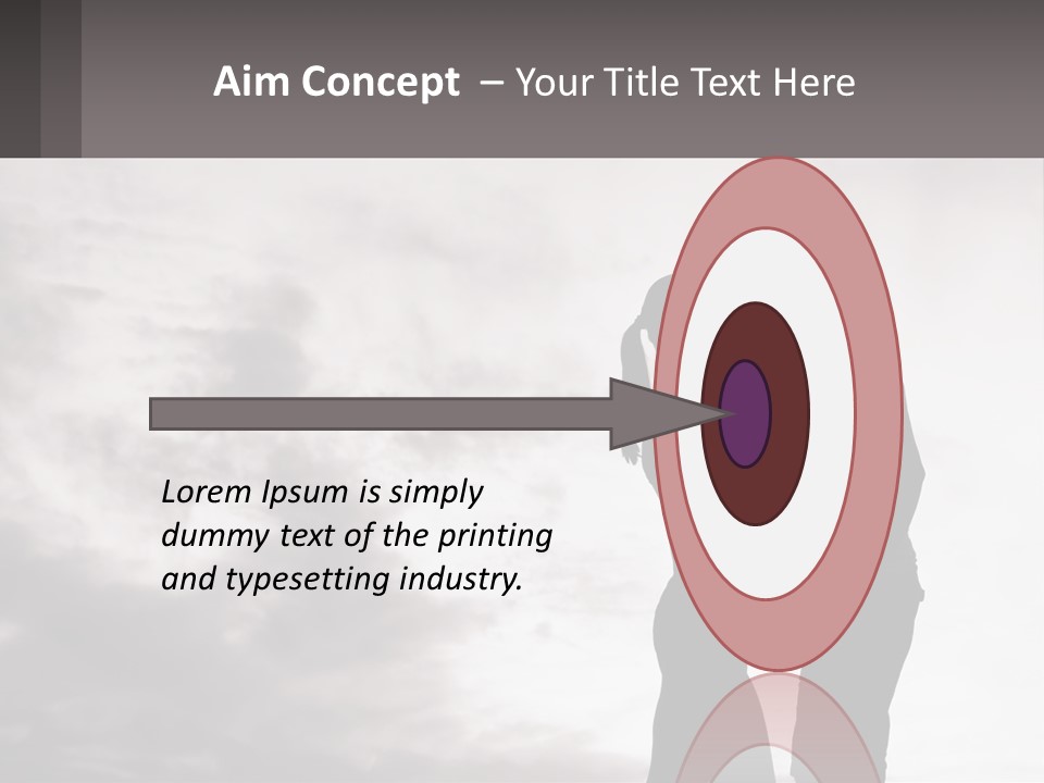 Life Portrait Sand PowerPoint Template