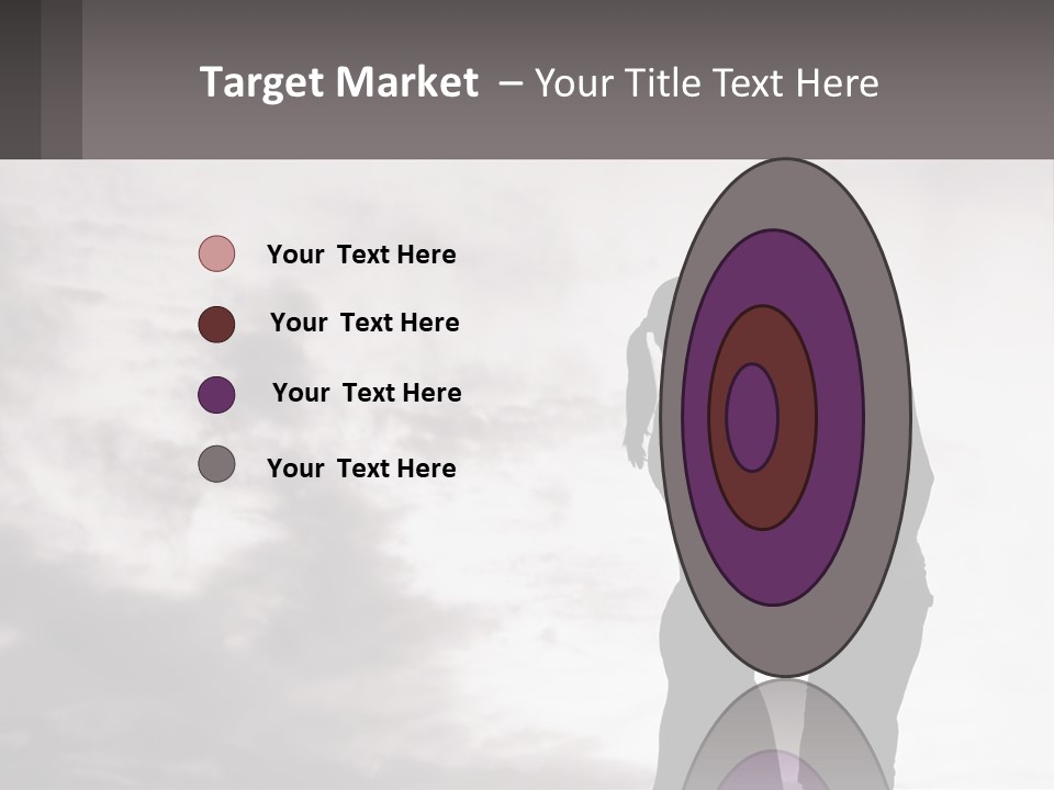 Life Portrait Sand PowerPoint Template