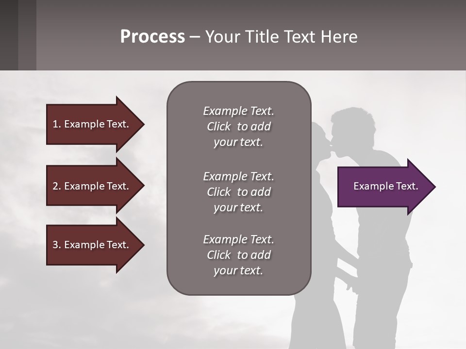 Life Portrait Sand PowerPoint Template
