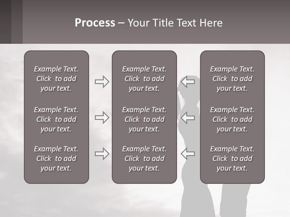 Life Portrait Sand PowerPoint Template
