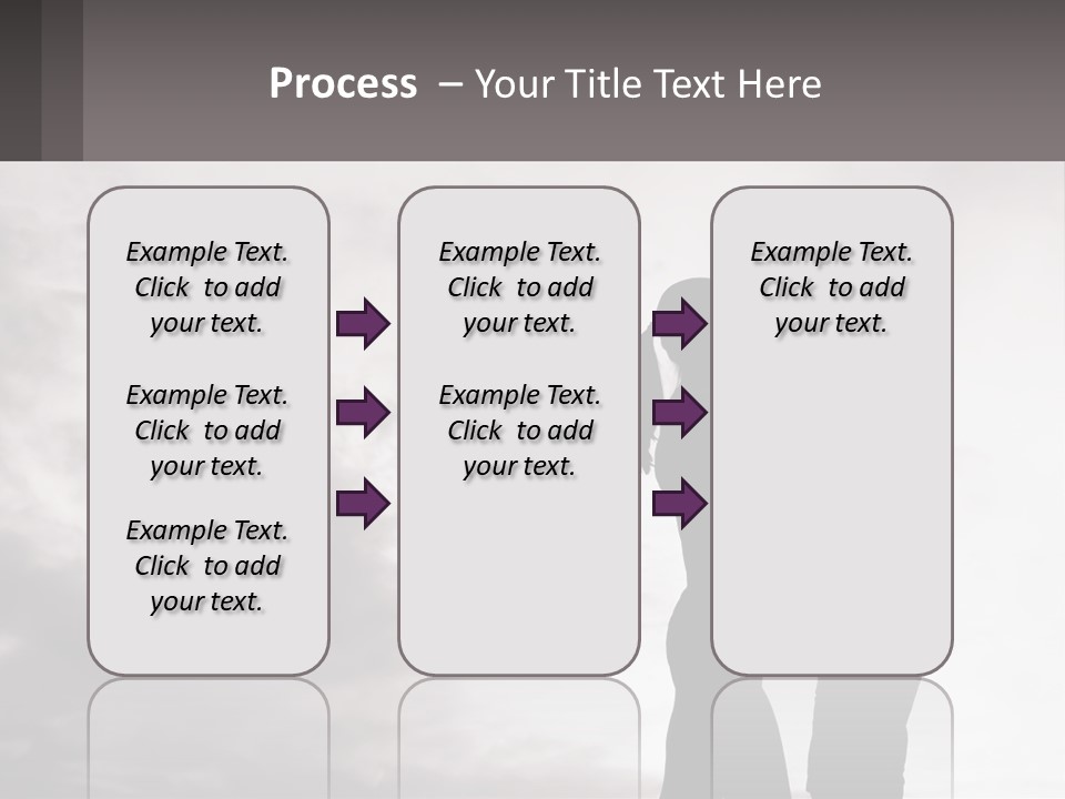 Life Portrait Sand PowerPoint Template