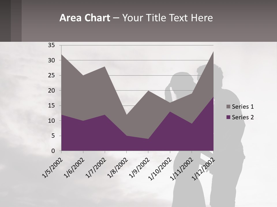 Life Portrait Sand PowerPoint Template