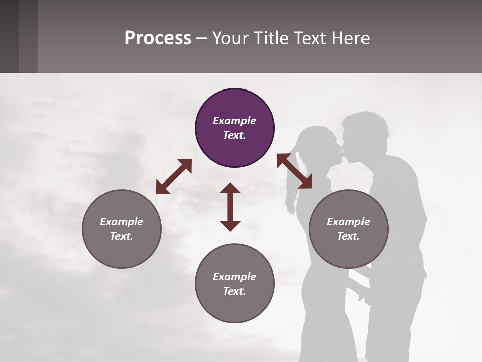 Life Portrait Sand PowerPoint Template