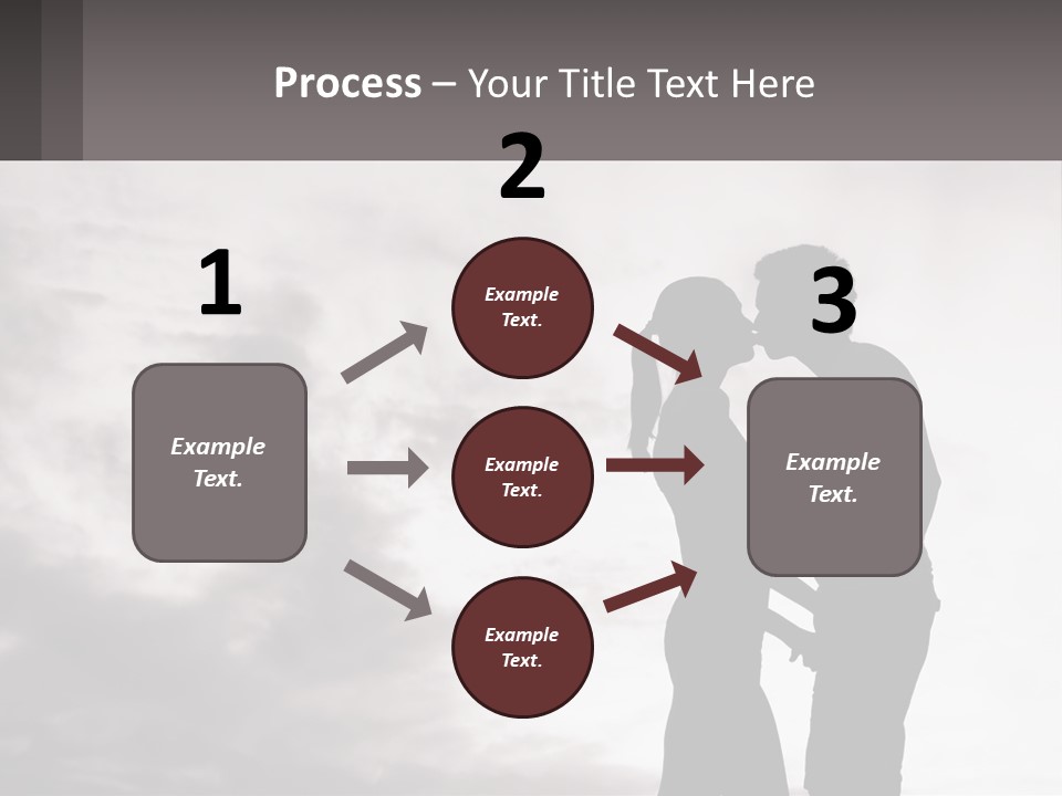 Life Portrait Sand PowerPoint Template
