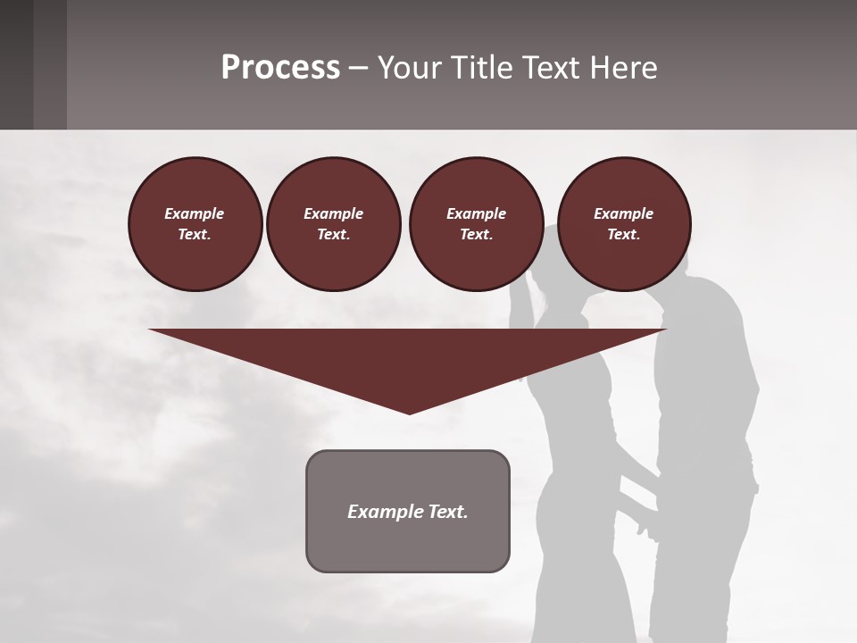 Life Portrait Sand PowerPoint Template