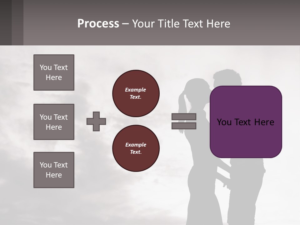 Life Portrait Sand PowerPoint Template