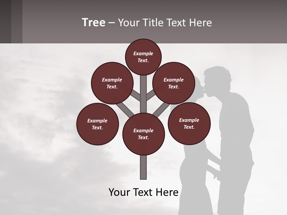 Life Portrait Sand PowerPoint Template