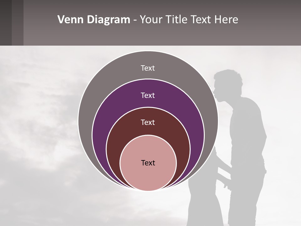 Life Portrait Sand PowerPoint Template
