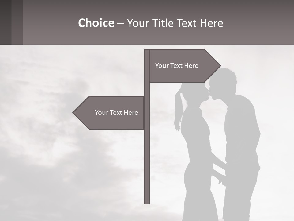 Life Portrait Sand PowerPoint Template