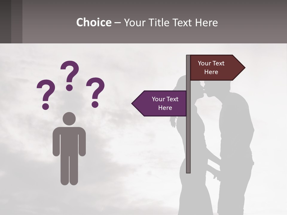 Life Portrait Sand PowerPoint Template