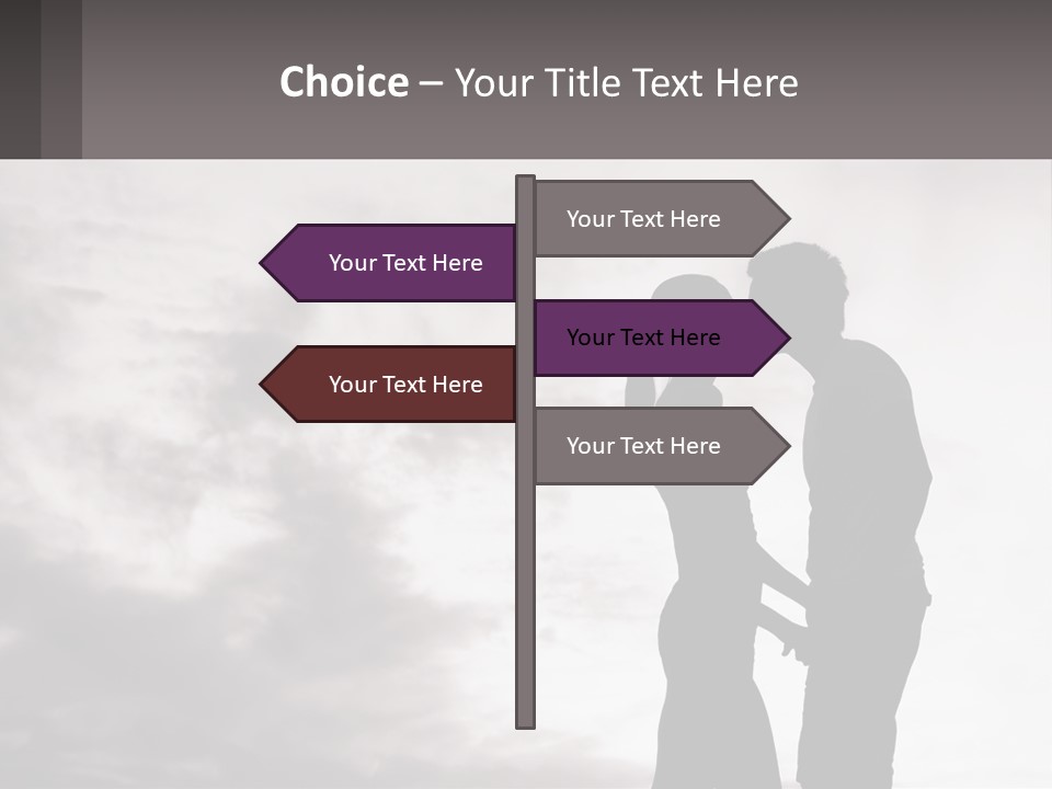 Life Portrait Sand PowerPoint Template