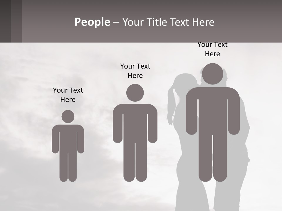 Life Portrait Sand PowerPoint Template