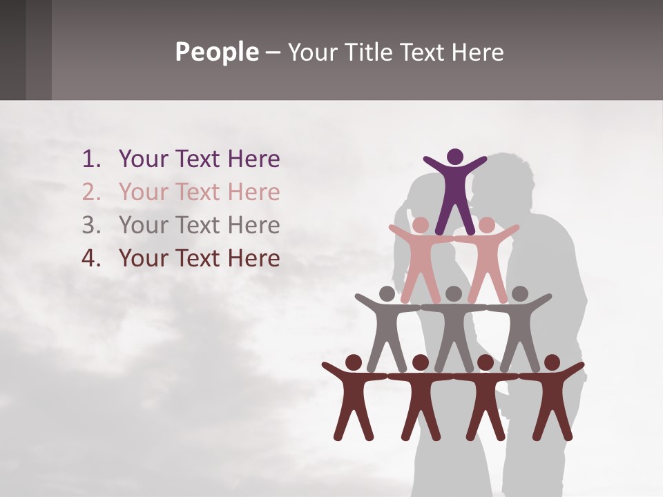 Life Portrait Sand PowerPoint Template