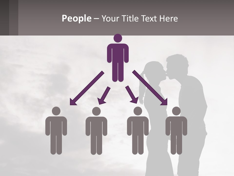 Life Portrait Sand PowerPoint Template