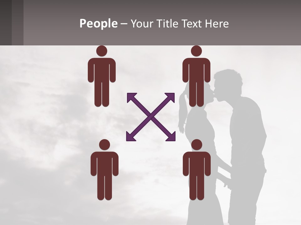 Life Portrait Sand PowerPoint Template