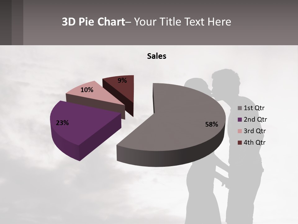 Life Portrait Sand PowerPoint Template