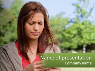 Coast Woman Daughter PowerPoint Template