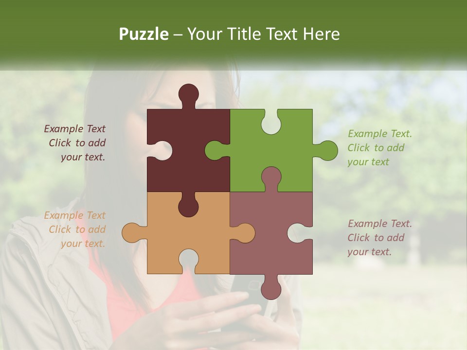 Coast Woman Daughter PowerPoint Template