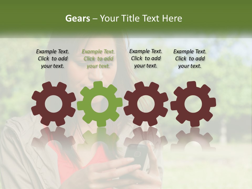 Coast Woman Daughter PowerPoint Template