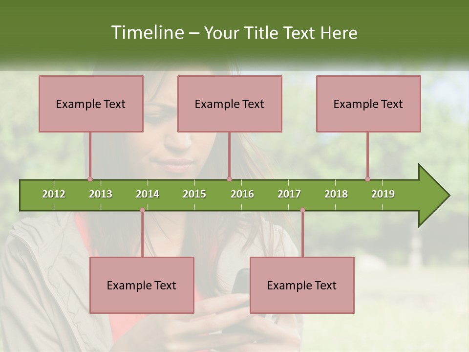 Coast Woman Daughter PowerPoint Template