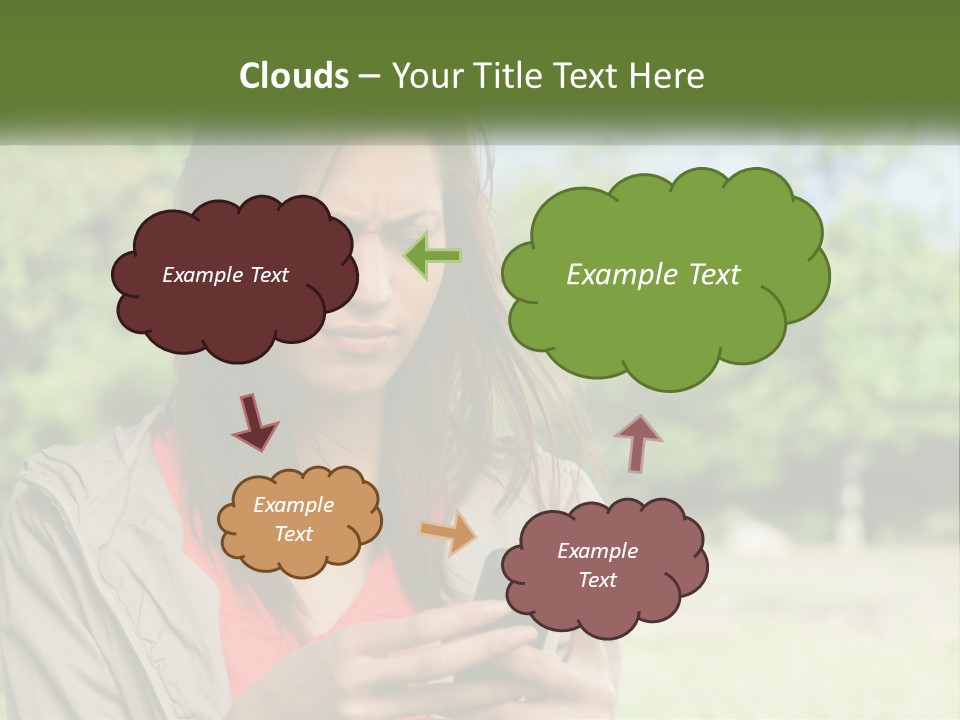 Coast Woman Daughter PowerPoint Template