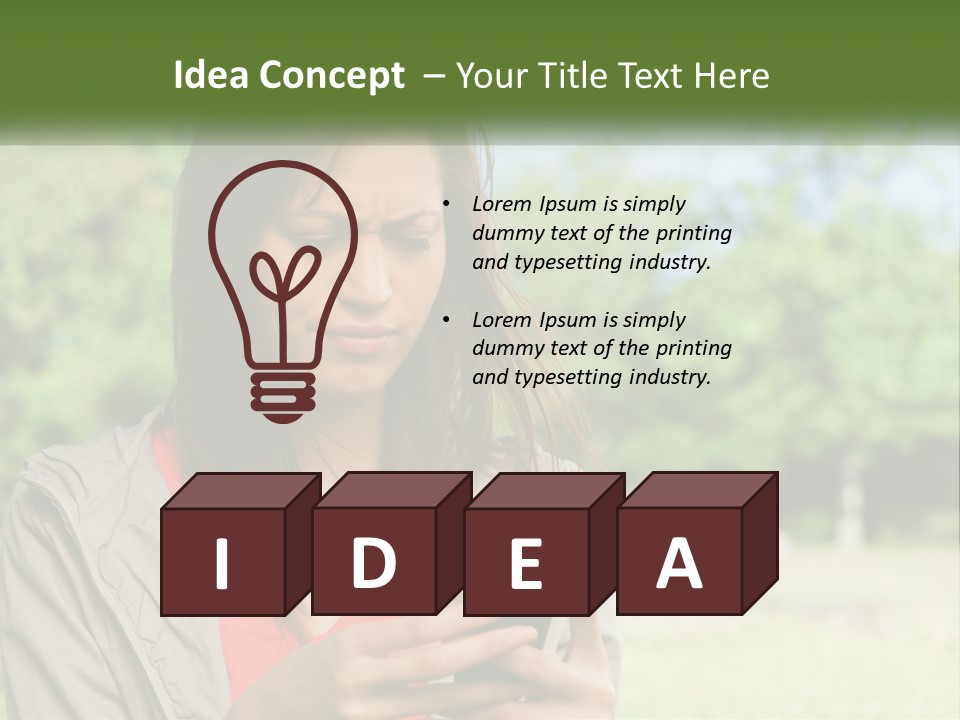 Coast Woman Daughter PowerPoint Template