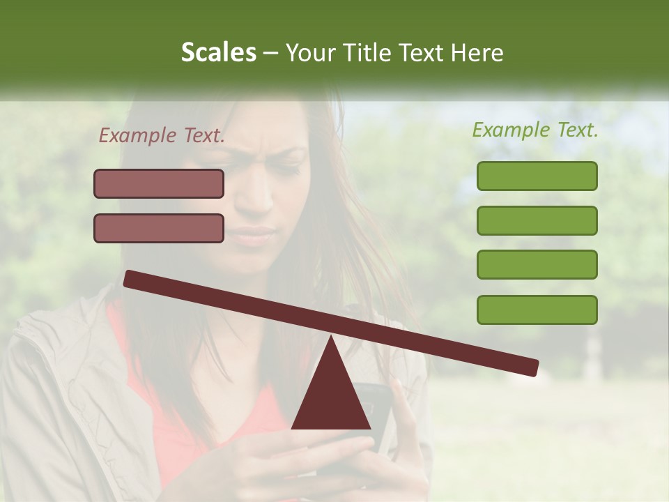 Coast Woman Daughter PowerPoint Template