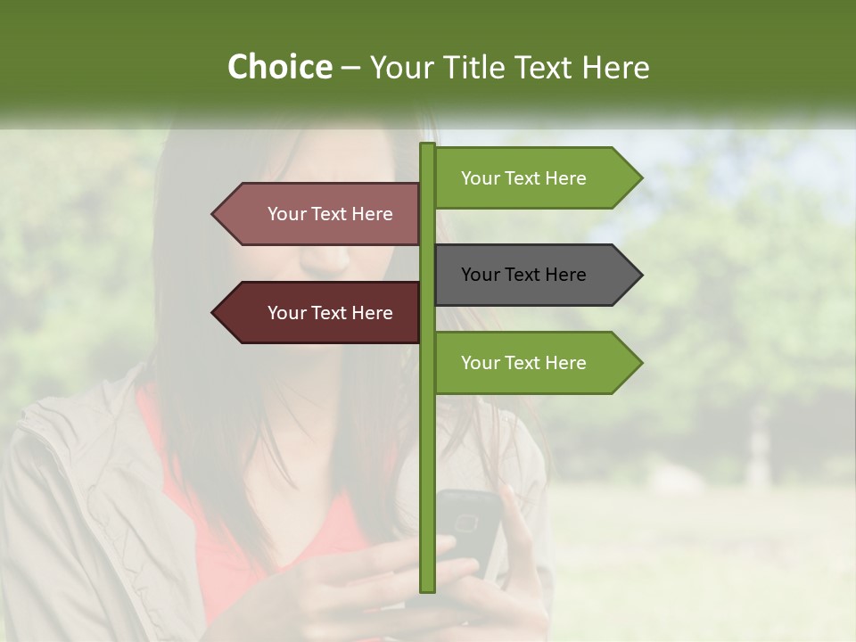 Coast Woman Daughter PowerPoint Template