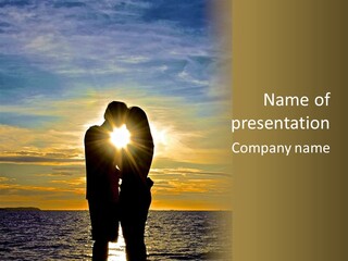 White Sad Sunset PowerPoint Template