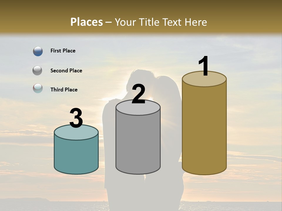 White Sad Sunset PowerPoint Template