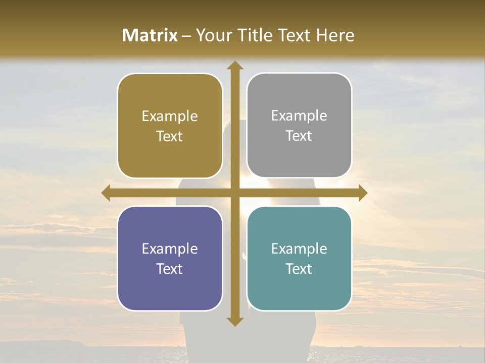 White Sad Sunset PowerPoint Template