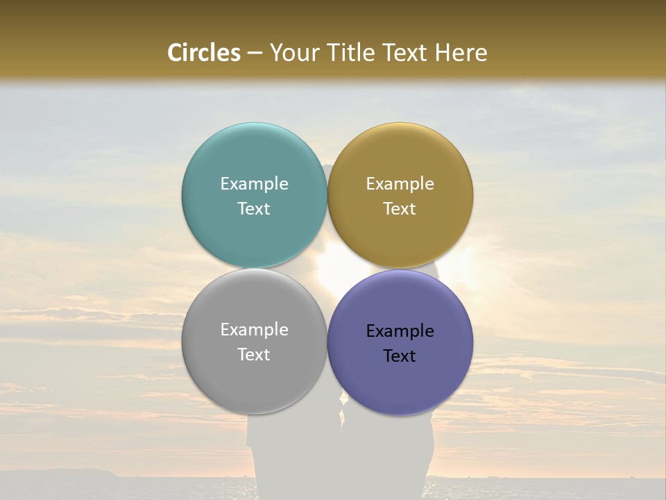 White Sad Sunset PowerPoint Template