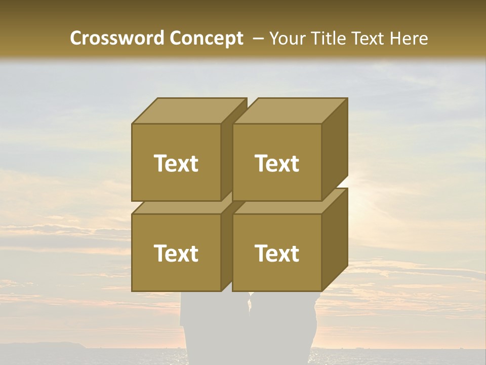 White Sad Sunset PowerPoint Template