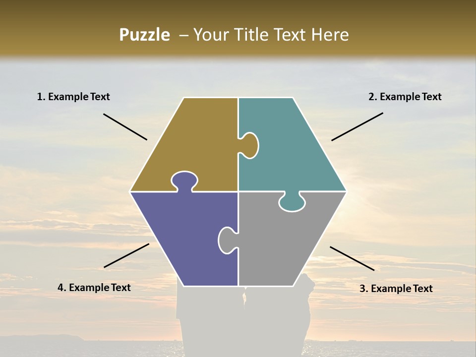 White Sad Sunset PowerPoint Template