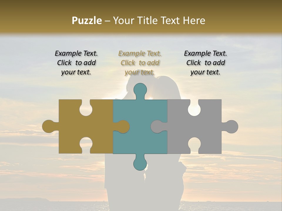 White Sad Sunset PowerPoint Template