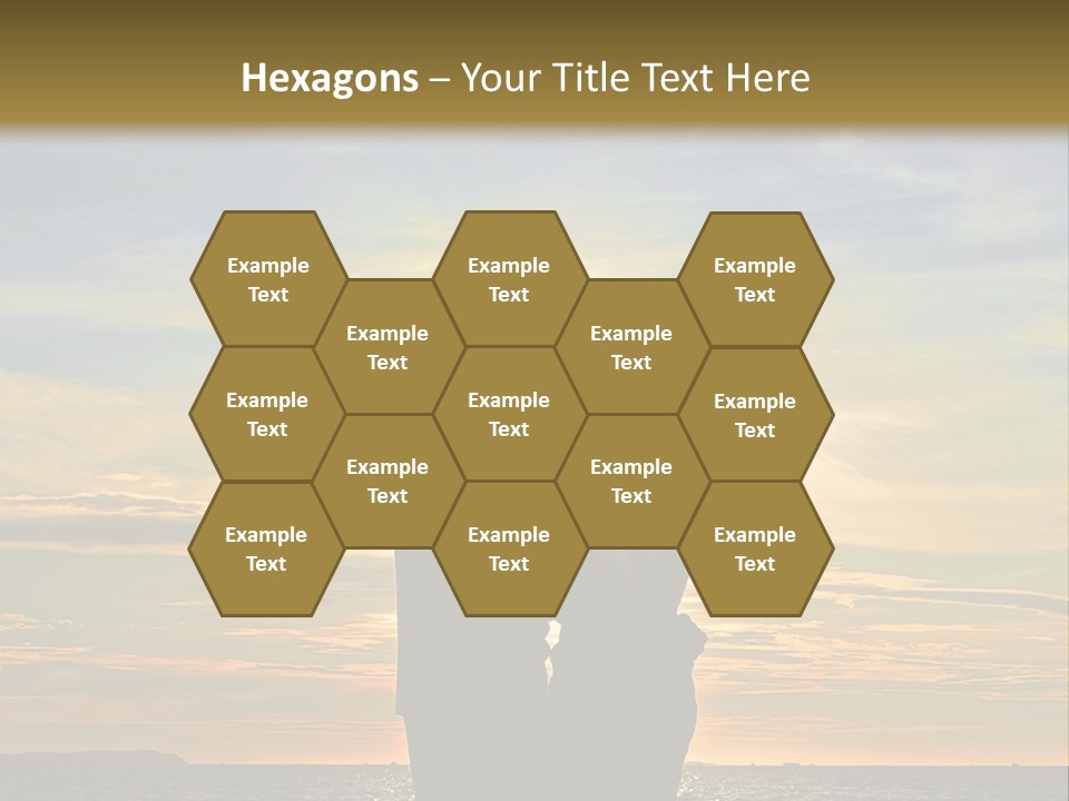 White Sad Sunset PowerPoint Template