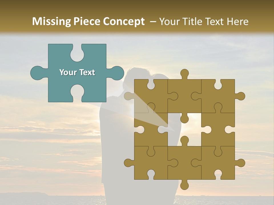 White Sad Sunset PowerPoint Template