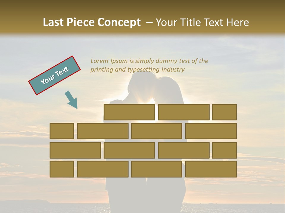 White Sad Sunset PowerPoint Template