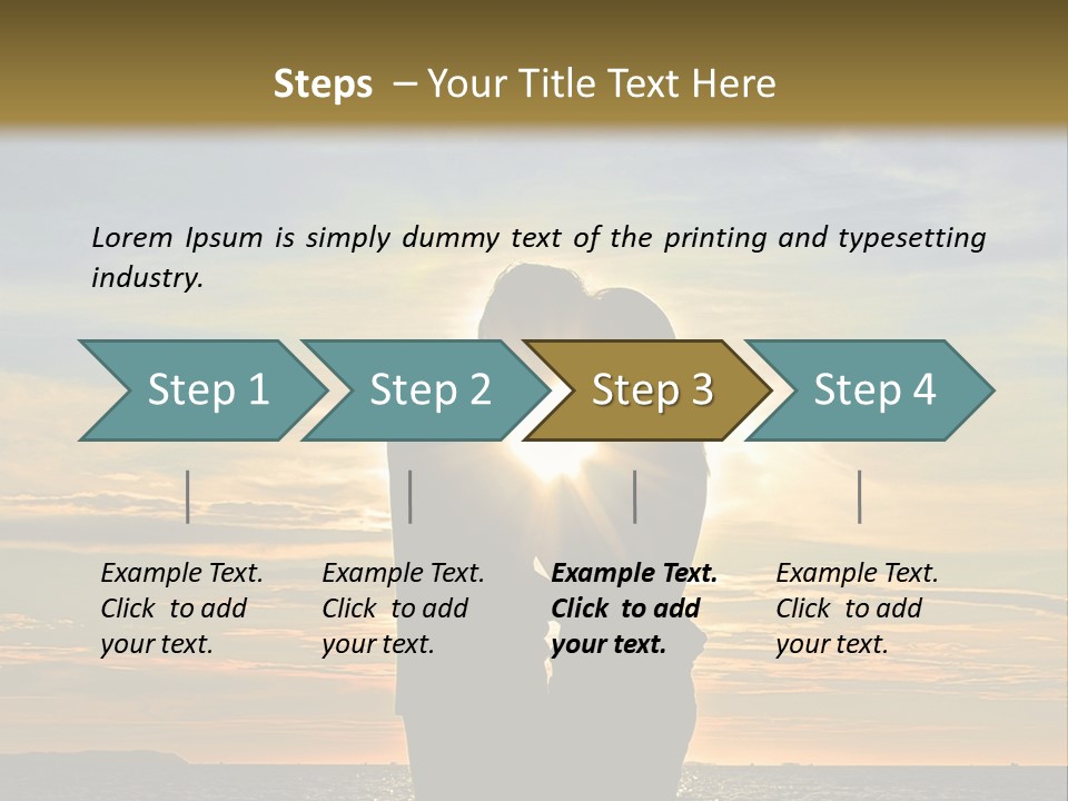 White Sad Sunset PowerPoint Template