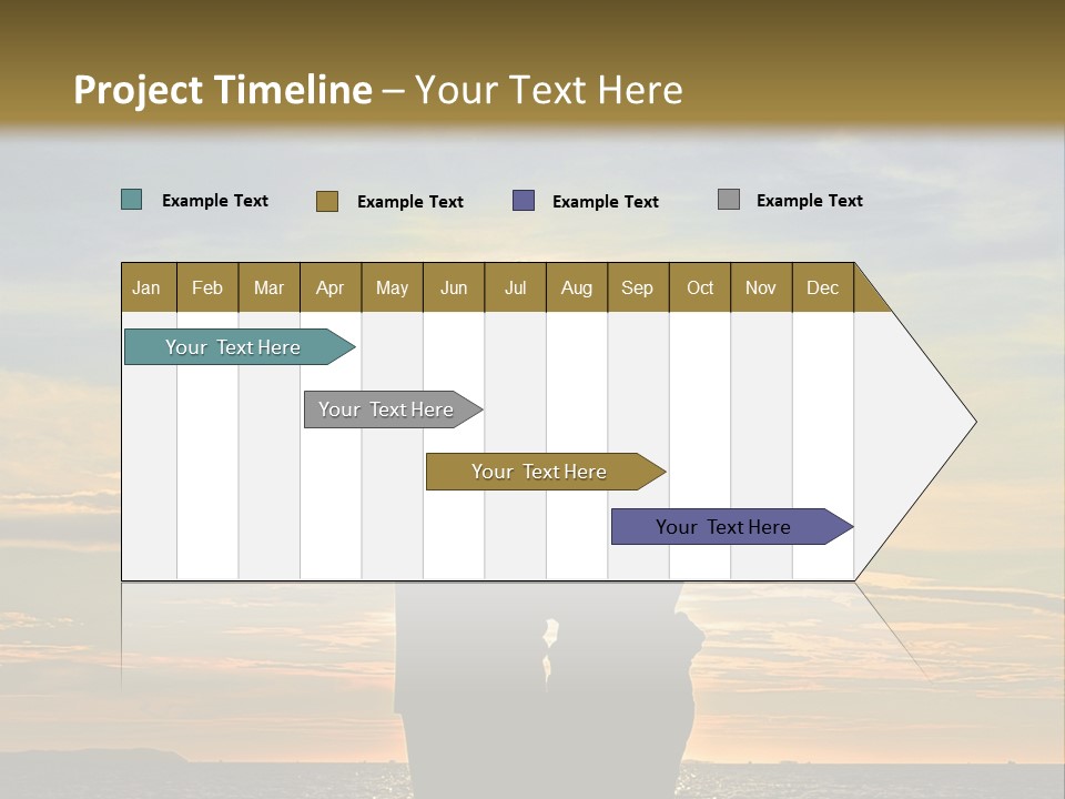 White Sad Sunset PowerPoint Template