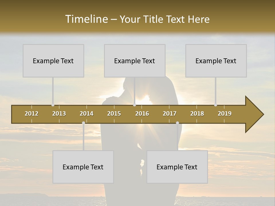 White Sad Sunset PowerPoint Template