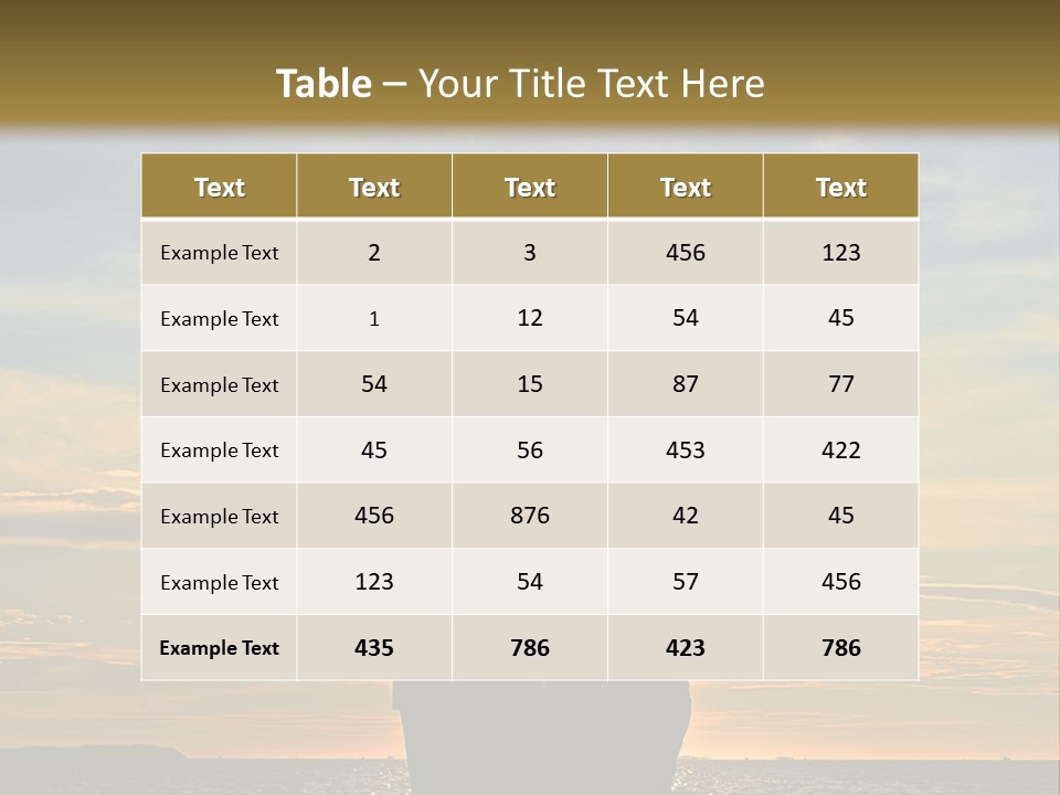 White Sad Sunset PowerPoint Template