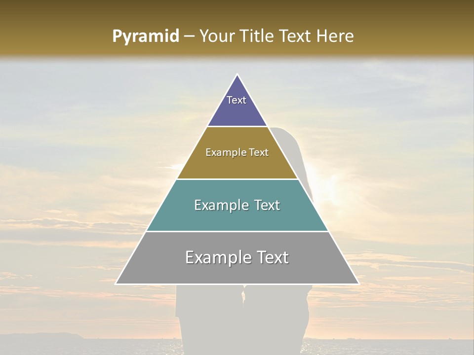 White Sad Sunset PowerPoint Template