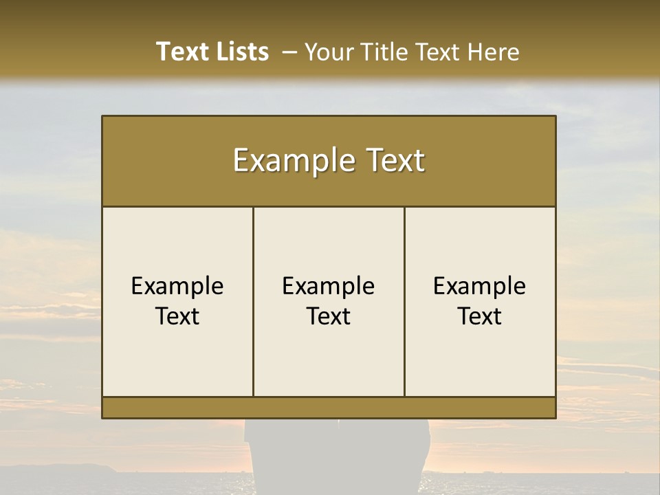 White Sad Sunset PowerPoint Template
