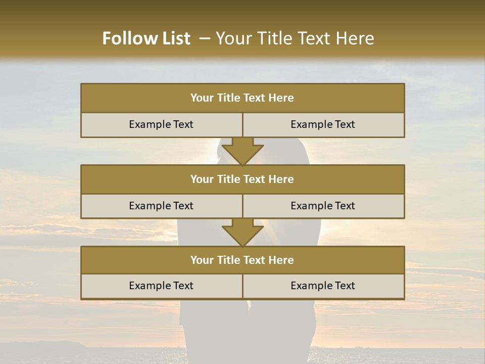 White Sad Sunset PowerPoint Template