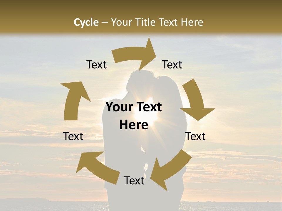 White Sad Sunset PowerPoint Template