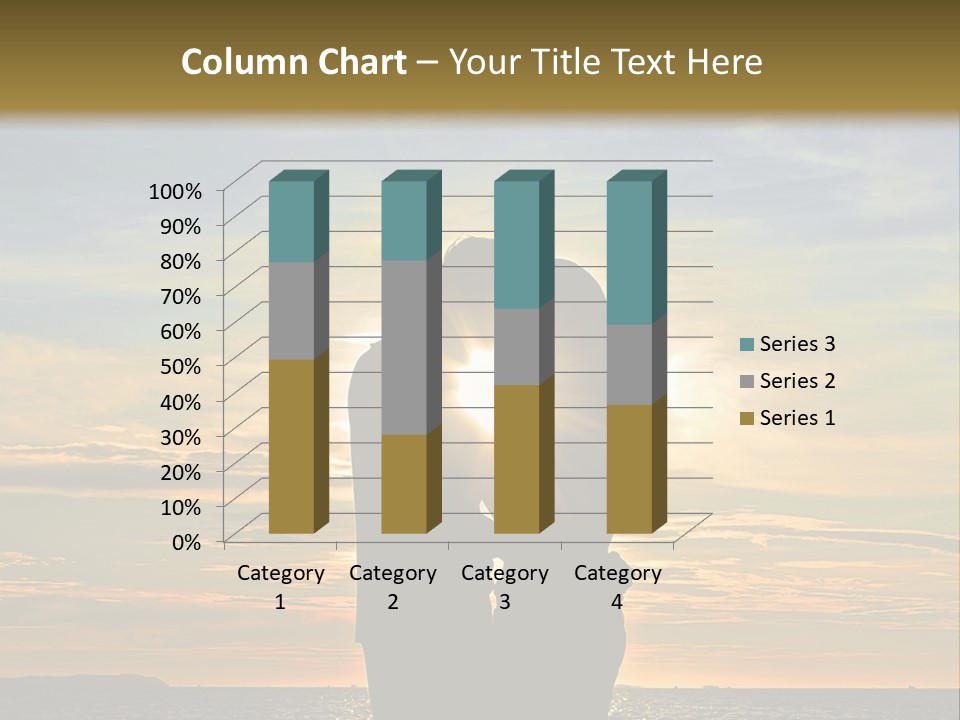 White Sad Sunset PowerPoint Template