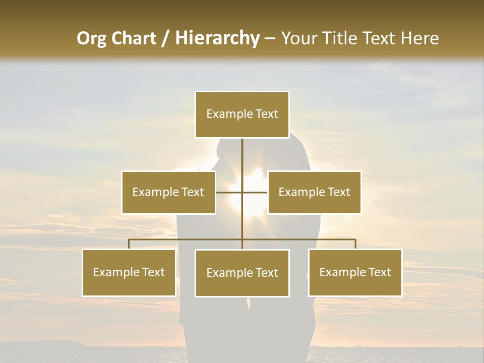 White Sad Sunset PowerPoint Template