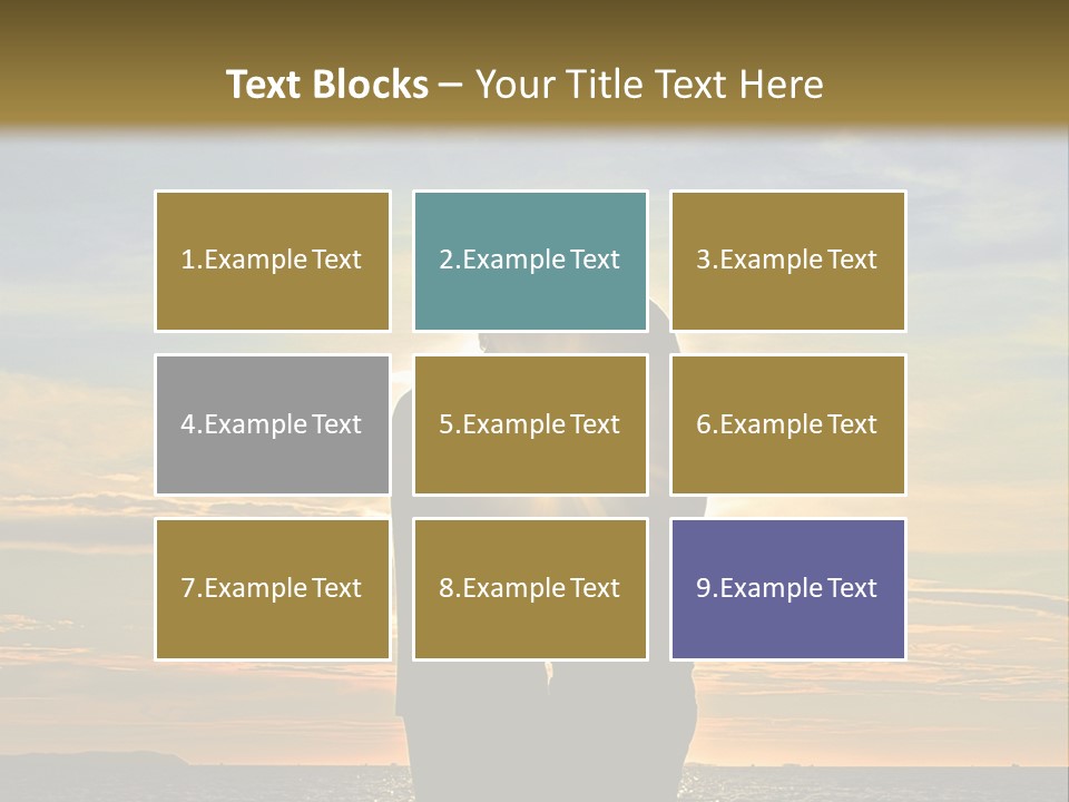 White Sad Sunset PowerPoint Template