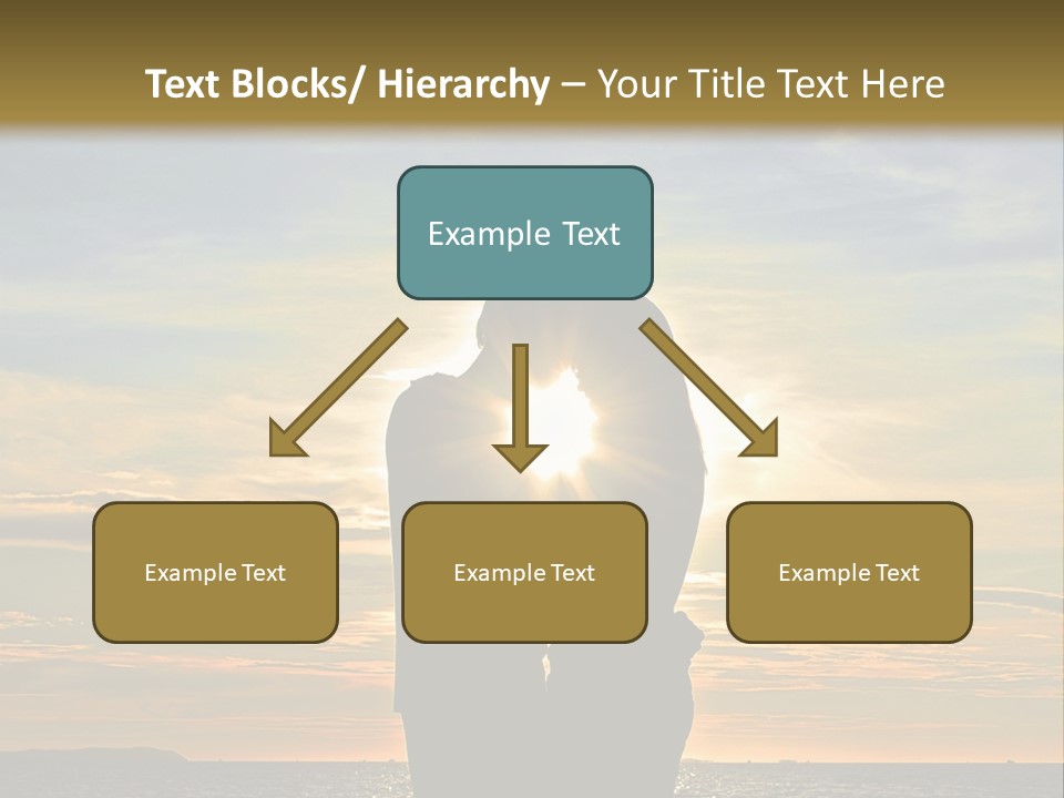 White Sad Sunset PowerPoint Template